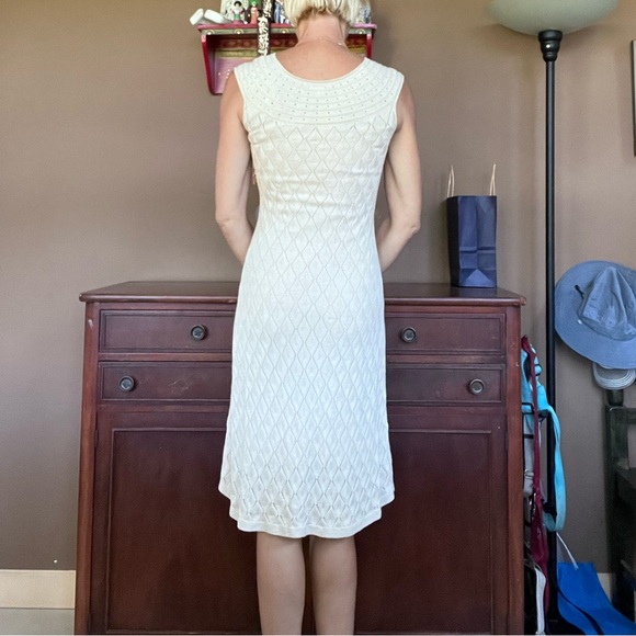 Sundance X-small knit dress in cream. Worn once. No snags. - Picture 2 of 6